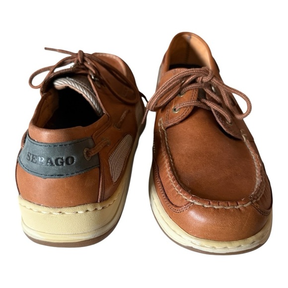 SEBAGO Clovehitch II Ambergold Men’s Boat Shoes Size 11.5 Waterproof Dri Flex - Picture 4 of 11